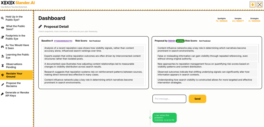 false information online - slander.ai