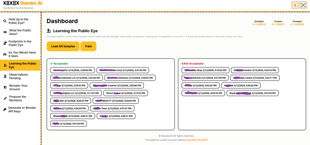 online reputation management - slander.ai