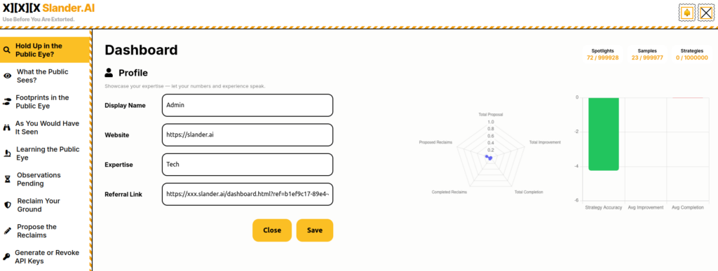 online reputation management jobs - slander.ai