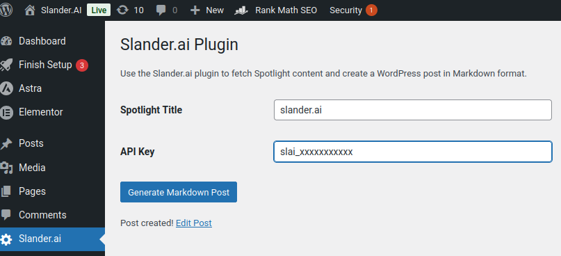 track search result sentiment - slander.ai